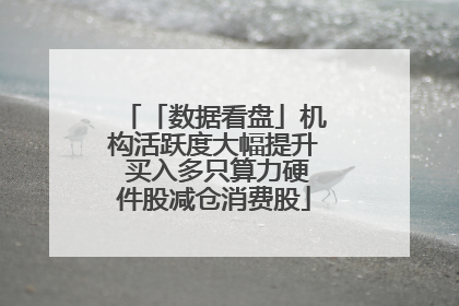 「数据看盘」机构活跃度大幅提升 买入多只算力硬件股减仓消费股