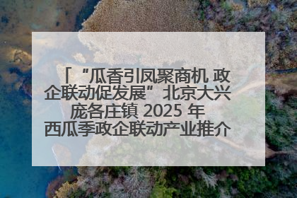 “瓜香引凤聚商机 政企联动促发展”北京大兴庞各庄镇 2025 年西瓜季政企联动产业推介活动圆满举行