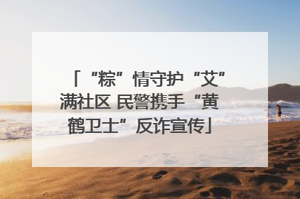 “粽”情守护“艾”满社区 民警携手“黄鹤卫士”反诈宣传