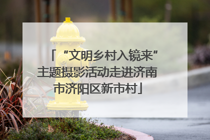 “文明乡村入镜来”主题摄影活动走进济南市济阳区新市村