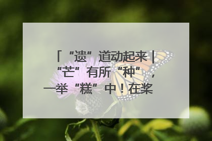 “遗”道动起来｜“芒”有所“种”，一举“糕”中！在桨影拳风里，邂逅最“动”人的风景！（内含报名信息）