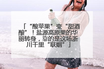 “酸苹果”变“甜酒酿”！盐源高原果的华丽转身，靠的是这场浙川千里“联姻”