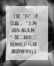 爱“乒”才会赢，“上海浦东·航头杯”第二届长三角地区乒乓球邀请赛举行