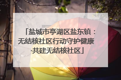 盐城市亭湖区盐东镇：无结核社区行动守护健康 ·共建无结核社区