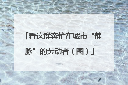 看这群奔忙在城市“静脉”的劳动者（图）