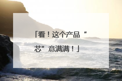 看！这个产品“芯”意满满！