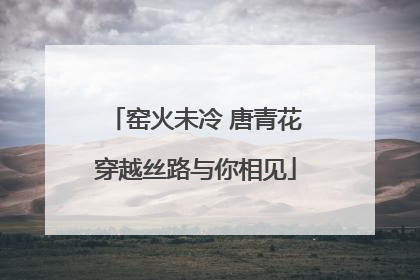 窑火未冷 唐青花穿越丝路与你相见