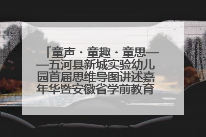 童声・童趣・童思——五河县新城实验幼儿园首届思维导图讲述嘉年华暨安徽省学前教育教研基地园项目阶段性成果展示活动