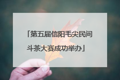 第五届信阳毛尖民间斗茶大赛成功举办