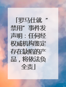 罗马仕就“禁用”事件发声明：任何经权威机构鉴定存在缺陷的产品，将依法负全责