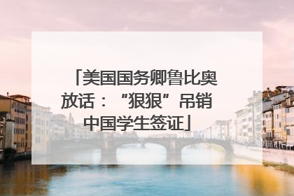 美国国务卿鲁比奥放话：“狠狠”吊销中国学生签证