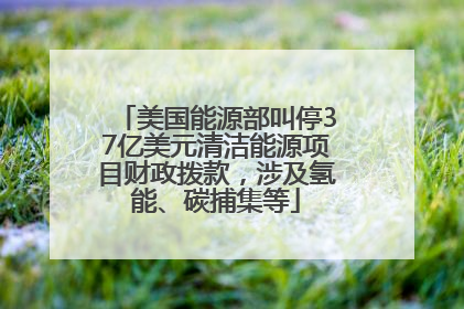 美国能源部叫停37亿美元清洁能源项目财政拨款，涉及氢能、碳捕集等