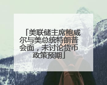 美联储主席鲍威尔与美总统特朗普会面，未讨论货币政策预期