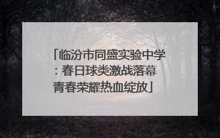 临汾市同盛实验中学：春日球类激战落幕 青春荣耀热血绽放