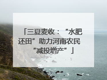 三夏麦收：“水肥还田”助力河南农民“减投增产”
