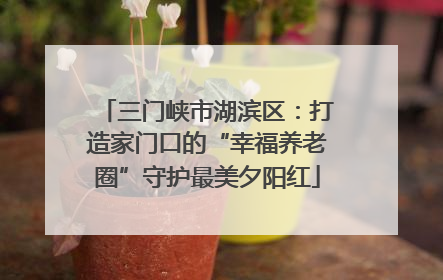 三门峡市湖滨区：打造家门口的“幸福养老圈”守护最美夕阳红