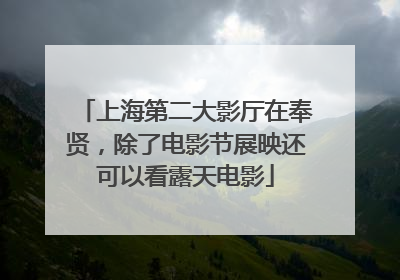 上海第二大影厅在奉贤，除了电影节展映还可以看露天电影