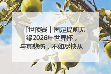 世预赛｜国足提前无缘2026年世界杯，与其悲伤，不如尽快从选帅开始重建