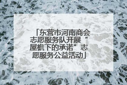 东营市河南商会志愿服务队开展“屋檐下的承诺”志愿服务公益活动