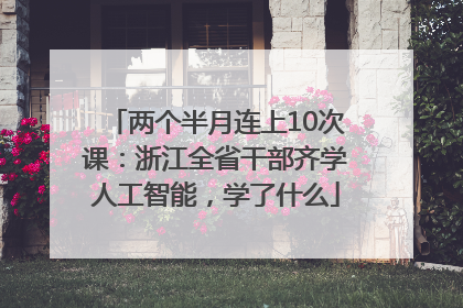 两个半月连上10次课：浙江全省干部齐学人工智能，学了什么