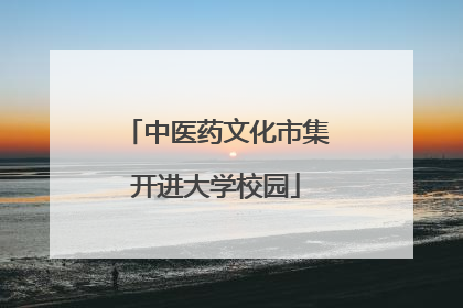 中医药文化市集开进大学校园