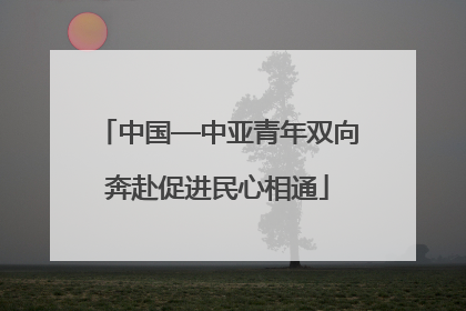 中国—中亚青年双向奔赴促进民心相通
