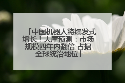 中国机器人将爆发式增长！大摩预测：市场规模四年内翻倍 占据全球统治地位