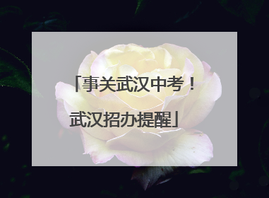 事关武汉中考！武汉招办提醒