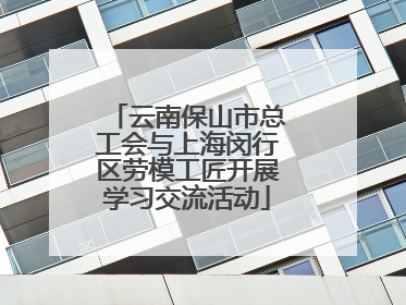 云南保山市总工会与上海闵行区劳模工匠开展学习交流活动