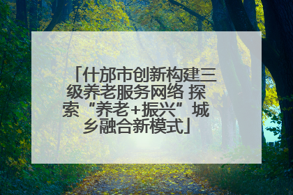 什邡市创新构建三级养老服务网络 探索“养老+振兴”城乡融合新模式