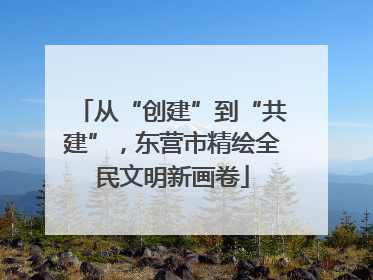 从“创建”到“共建”，东营市精绘全民文明新画卷