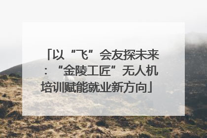 以“飞”会友探未来：“金陵工匠”无人机培训赋能就业新方向