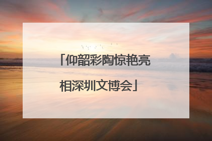 仰韶彩陶惊艳亮相深圳文博会