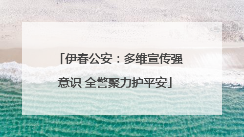 伊春公安：多维宣传强意识 全警聚力护平安