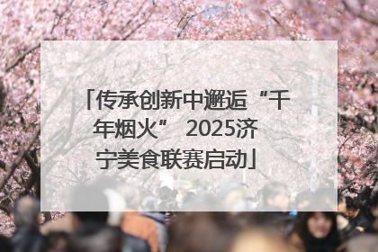 传承创新中邂逅“千年烟火” 2025济宁美食联赛启动