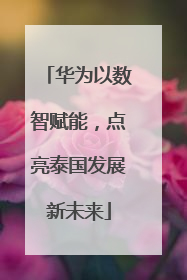 华为以数智赋能，点亮泰国发展新未来