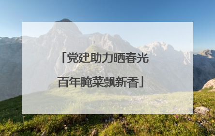 党建助力晒春光 百年腌菜飘新香