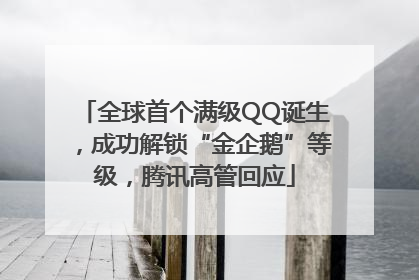 全球首个满级QQ诞生，成功解锁“金企鹅”等级，腾讯高管回应