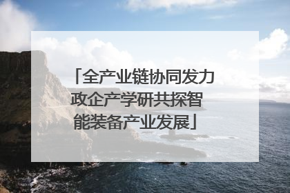 全产业链协同发力 政企产学研共探智能装备产业发展