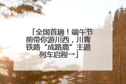 全国首趟！端午节前带你游川西，川青铁路“成路鹿”主题列车启程→
