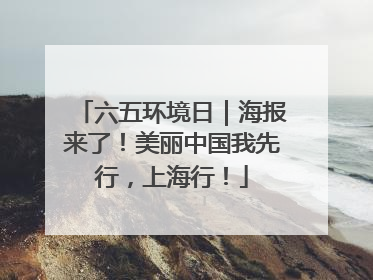六五环境日｜海报来了！美丽中国我先行，上海行！