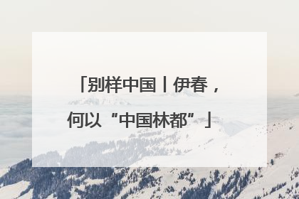 别样中国丨伊春，何以“中国林都”