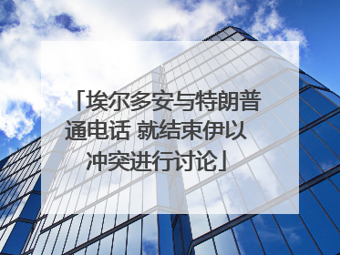 埃尔多安与特朗普通电话 就结束伊以冲突进行讨论