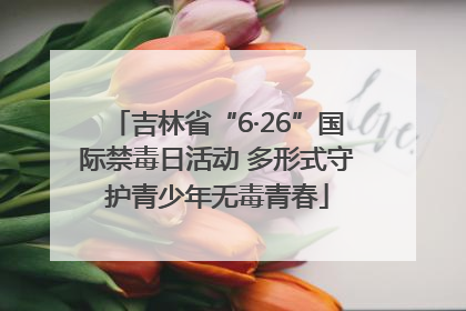 吉林省“6·26”国际禁毒日活动 多形式守护青少年无毒青春