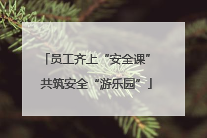 员工齐上“安全课” 共筑安全“游乐园”