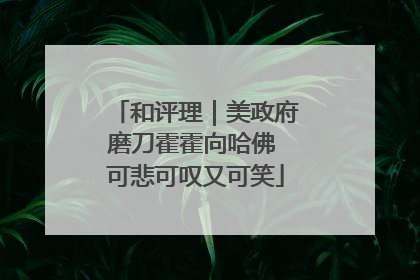 和评理｜美政府磨刀霍霍向哈佛 可悲可叹又可笑