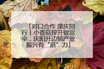 对口合作 津庆同行丨小香菇撑开致富伞，庆阳开边镇产业振兴有“蘑”力