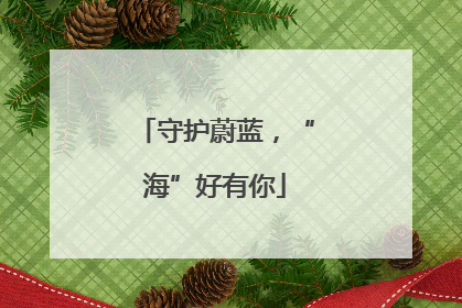 守护蔚蓝，“海”好有你
