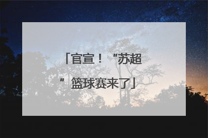 官宣！“苏超”篮球赛来了