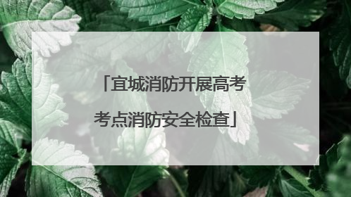 宜城消防开展高考考点消防安全检查